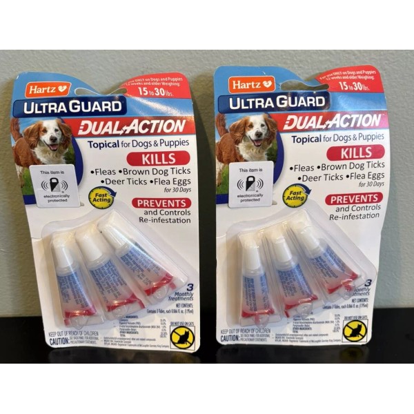 Hartz Lot Of 2Hartz Ultra Guard Dual Action Flea &