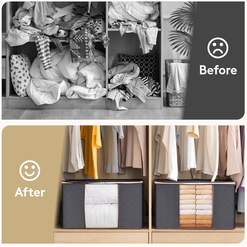 Lifewit 90L Large Storage Bags, Closet Organizers and Storage, Clothes