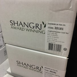 SHANGRI-LA Iced tea. Tropical Passion, fresh brewed, iced tea