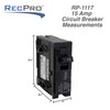 RecPro RV Circuit Breaker 15 Amp Q115 | Camper Breaker