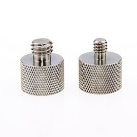 CAMVATE Mic Screw Adapter 1/4"-20 Male & 3/8"-16" Male to 5/8"-27 Female