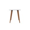 Manhattan Comfort Utopia High Square End Table, White Gloss