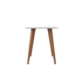 Manhattan Comfort Utopia High Square End Table, White Gloss