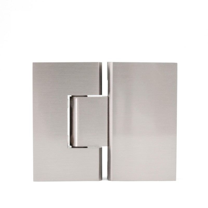 Shower Door Hinges, 180 Degree Glass Door Hinges, Heavy-Duty Brass