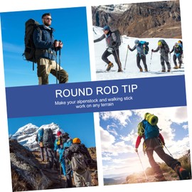 TOVINANNA Natural Rubber Crutch Accessory Foot Pad Glue Head Slip for Trekking Poles