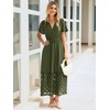 Simplee Womens Spring Summer Maxi Dresses Casual Short Sleeve Boho