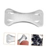 Baluue 100pcs Aluminum Clips Durable Metal Clasps Practical Fastener Accessories