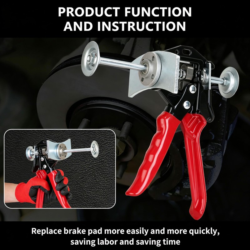Heavy Duty Brake Caliper Compressor Tool for Brake Pad Replacement,