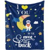 Jobkoo I Love You to The Moon and Back Blanket,
