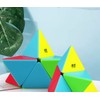 Pyramid Speed Cube 2X2 Stickless Triangle Magic Cube Pyramid Puzzle
