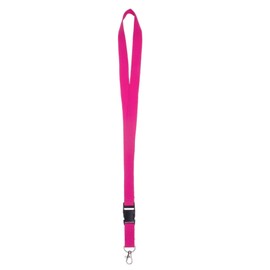 Karteo® lanyard with carabiner hook and buckle, lanyard, 20 mm, card holder for hanging ID covers and card sleeves, for keys, service passes, access cards