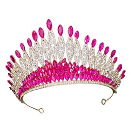 WOONEKY Luxury Wedding Tiara Crown Headband Stylish and Elegant Accessory for Women