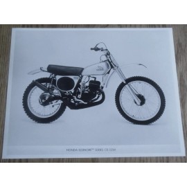 Unbranded  1974 HONDA CR125M ELSINORE DEALER SALES PHOTO VINTAGE AHRMA
