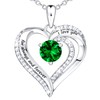 TinyGold Heart Necklaces for Women 18K Rose Gold Over 925