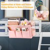 Lilithye Bedside Organizer with Fixed Straps and Water Bottle Holder