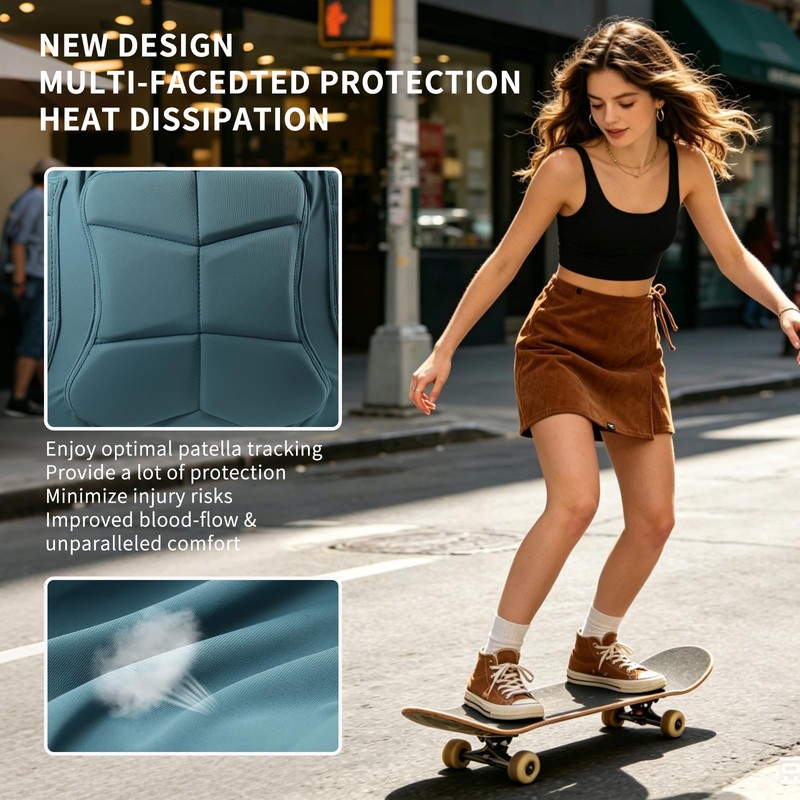 Women's Protective Skirt with Padded Shorts - Shock-Absorbing Hip &
