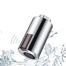 MOSINITTY Intelligent Faucet USB Charging Water-Saving Sensor Non-Contact Automatic Faucet Infrared Sensor Adapter for Kitchen Bathroom Restaurant Schools