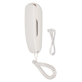 Wall Mounted Phone Redialing Mute Function Corded Telephone for Home Office Hotel White