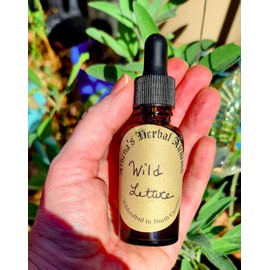Athena's Herbal Alchemy Wild Lettuce Hancrafted organic Herbal Tincture- 1/2 oz (15 ml)