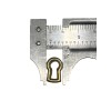 Keyhole Insert Stamped Brass, 3/4" Tall