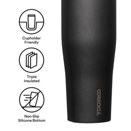 Corkcicle Stainless Steel Protein Shaker with Leakproof Lid, 30oz - Ceramic Slate