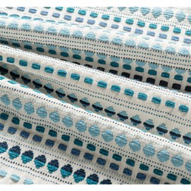 Zealax Neutral Throw Pillow Decorative Farmhouse Pillow Covers for Couch Bed Living Room, Soft Cotton Textured Cushion Cover Striped Pillowcases Set of 2, 20x20 Inch, Blue