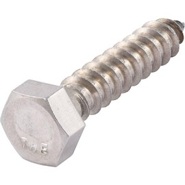 Lag Screws AISI 304 Stainless Steel (18-8) Size: 5/8" x 4", Quantity 25 Bolts, Heavy Duty Coach Screw for Structural and Wood Application Use ASME B18.2.1 and SAE J429 by Newport Fasteners