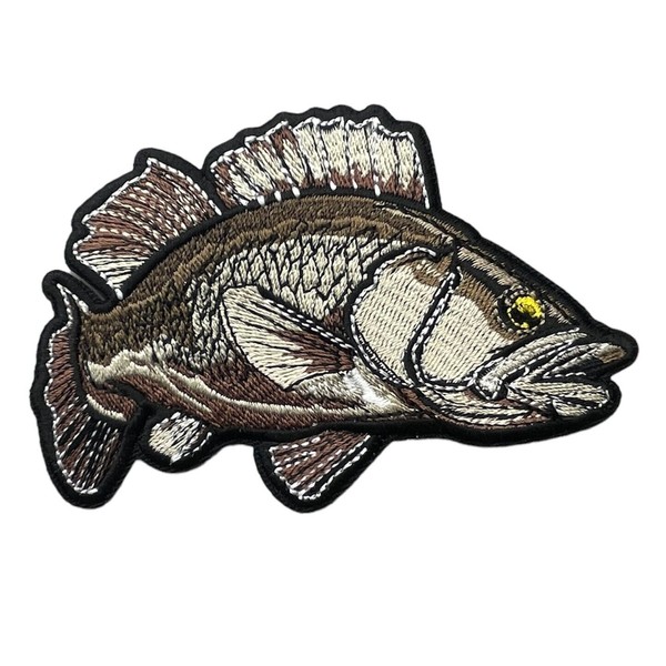 IVAN Large Mouth Bass Fish Fishing 4 x 2.5 inch