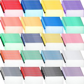 200 Pieces A6 Mesh Zipper Pouch Mesh Pouches Bulk Mesh Bags with Zipper Mesh Bag Waterproof Small Zipper File Bags for School Office Supplies Organization 9.4 x 4.5 Inches (Multiple Colors)