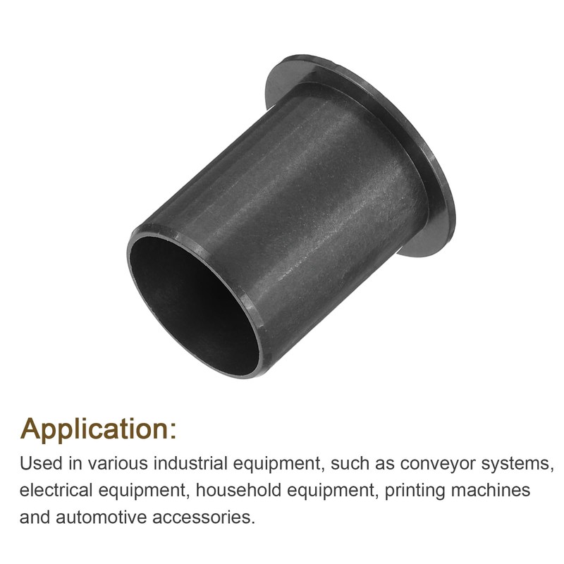 sourcing map 6Pcs Flanged Sleeve Bearing, Plastic Bushing ID 17mm
