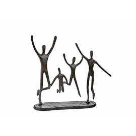 Casablanca - Design Sculpture - Jumping - Cast Iron - Burnished - Height 20 cm - Width 22 cm - Family - Friends