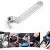 SEIWEI Adjustable C Wrench 32-76 mm Hook Wrench Tool Chrome