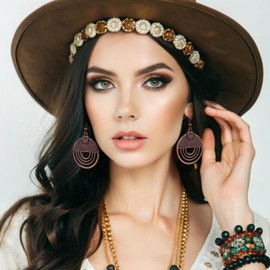 Telooco Boho Vintage Creolen Statement Ohrringe Hängend für Damen Ethno Geschnitzte Runde Hängende Ohrringe Handgefertigte Hohlem Creolen Anhänger Boho Schmuckgeschenk für Damen Frauen