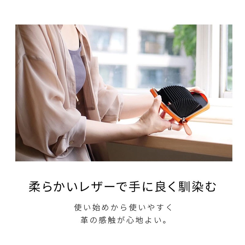 HIGH FIVE Card Case, Large Capacity, Skimming Prevention, Round Zipper,