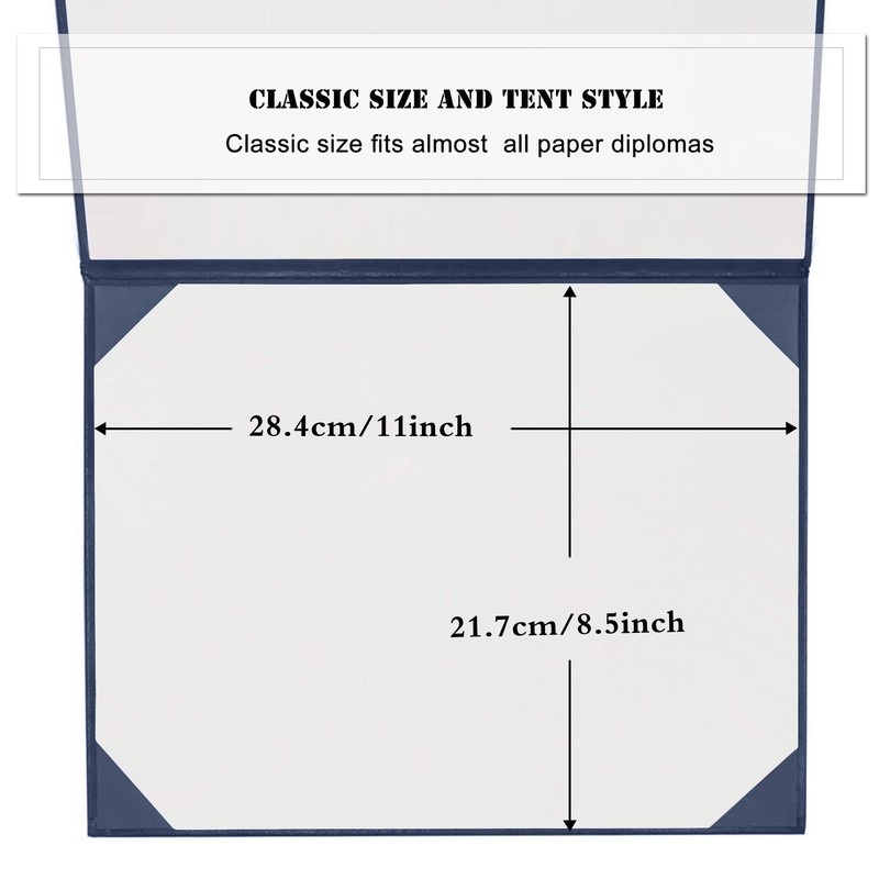 Misscom Diploma Cover 8.5" x11" Diploma Holder of Graduation Leatherette