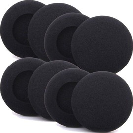 Ear Cushions Foam Replacement 60mm/2.4" Disposable Headphone Headset Earphones Sponge Covers, 5-Pairs
