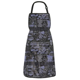 BAUNA Kpop Kitchen Apron Kpop Lover Gift Concert Apron With Pocket K-pop Kitchen Decor Kpop Team Housewarming Gift (Wave Kpop Apron)