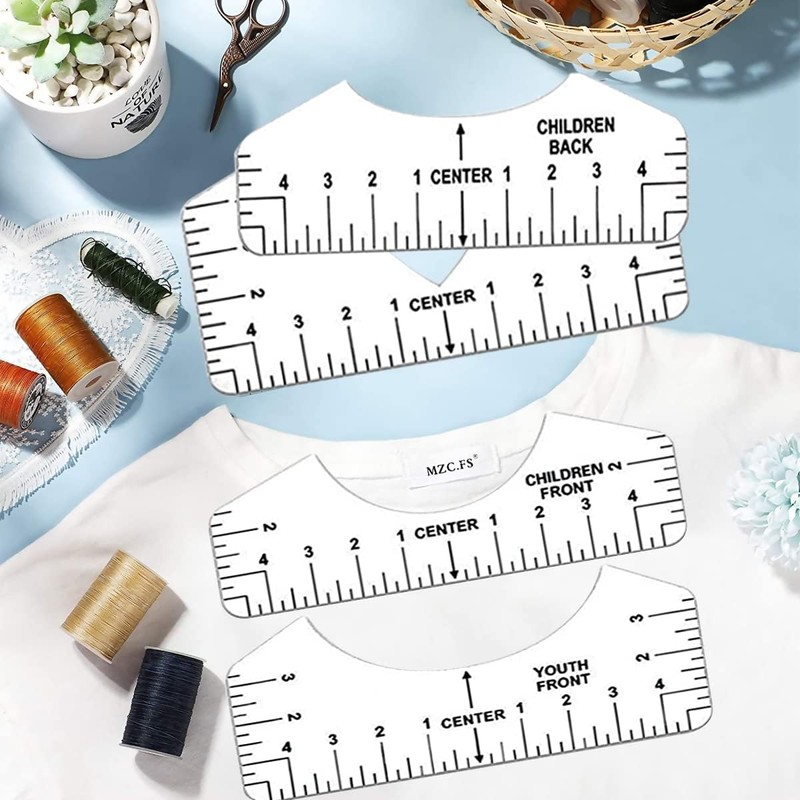 Tshirt Ruler Guide for Vinyl Alignment - Tee Shirt Centering