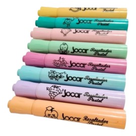 Jocar Marcatextos 8 Resaltadores Colores Pastel Con Aroma