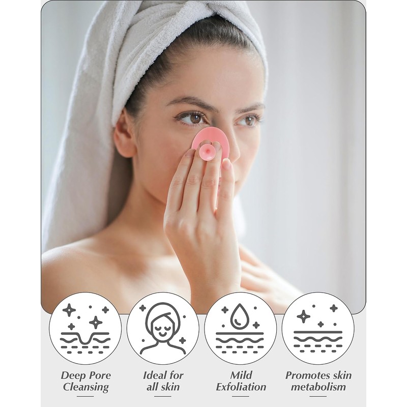 MoHern Exfoliador Facial de Silicona, 8 Unidades para Mujer, Limpieza