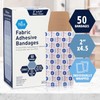 MED PRIDE Sterile Fabric Adhesive Bandages [50 Count]- First Aid