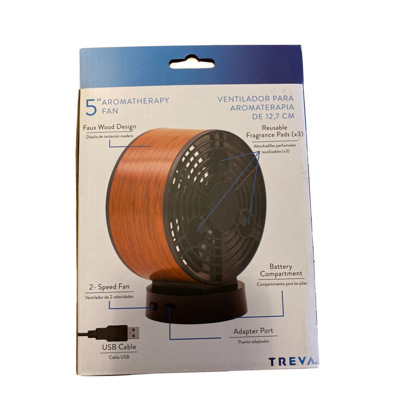 Airflow Treva 5" Aromatherapy Diffuser Fan - 2 Speed Air