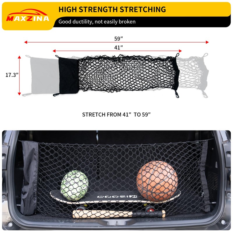 Maxzina Cargo Net Compatible with 2014-2025 2026 Toyota Highlander Truck