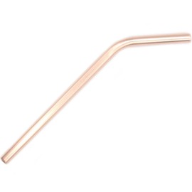 Biome Straws Stainless Steel Straw Rose Gold 9mm Smoothie - Bent