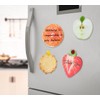Teadokly 12PCS Funny Fruit Shaped Sticky Notes, Strawberry Sticky Notepad,
