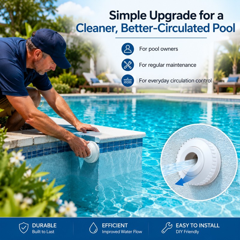 3-Pack Pool Jet Nozzles for Water Flow Control – Adjustable