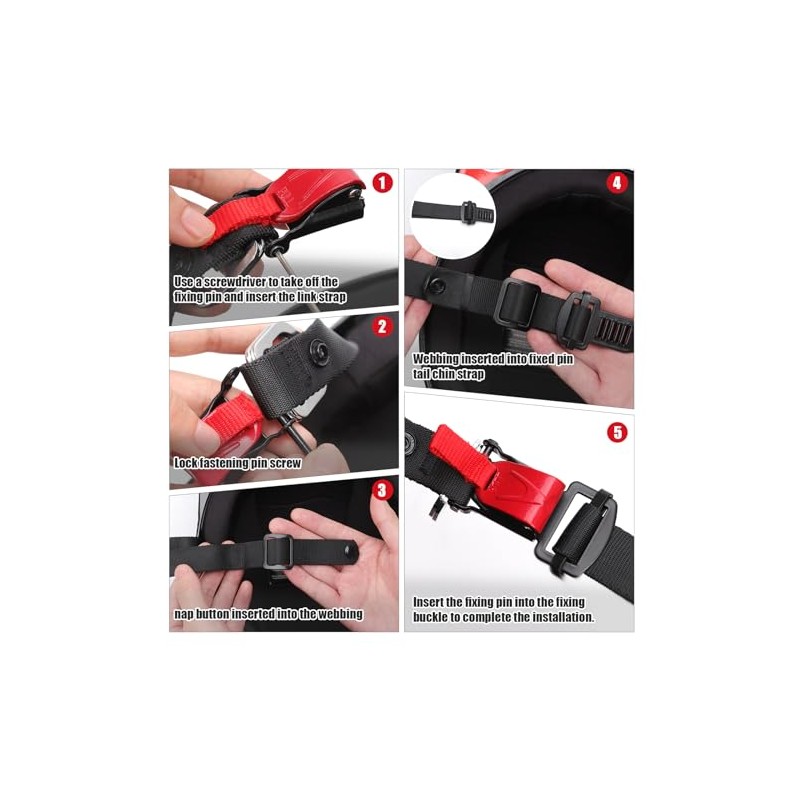 Helmet Quick Release Buckle Set, Motorcycle Helmet Accessories Chin Strap
