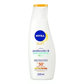 Nivea Protector Solar Fps 50+ Piel Sensible 125 Ml Nivea Sun