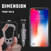 KeyUnity Titanium 7-in-1 Multitool Carabiner Keychain - Wrench, Screw Bit