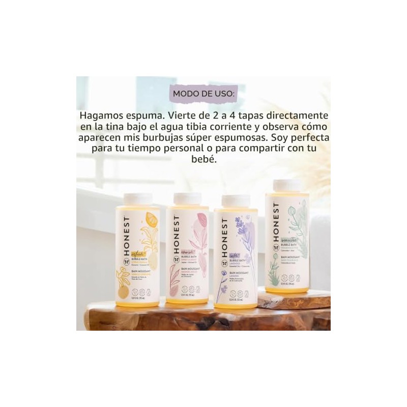 The Honest Company Bubble Bath, Orange Vanilla, color, 355 ml,